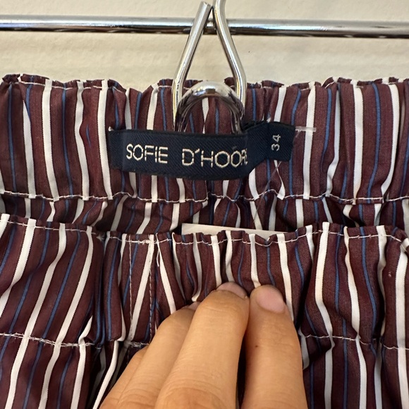 Sofie D’Hoore Striped Purple Pants with Pockets - Picture 3 of 8